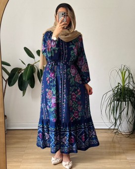 پیراهن مانتویی شماره دوزی