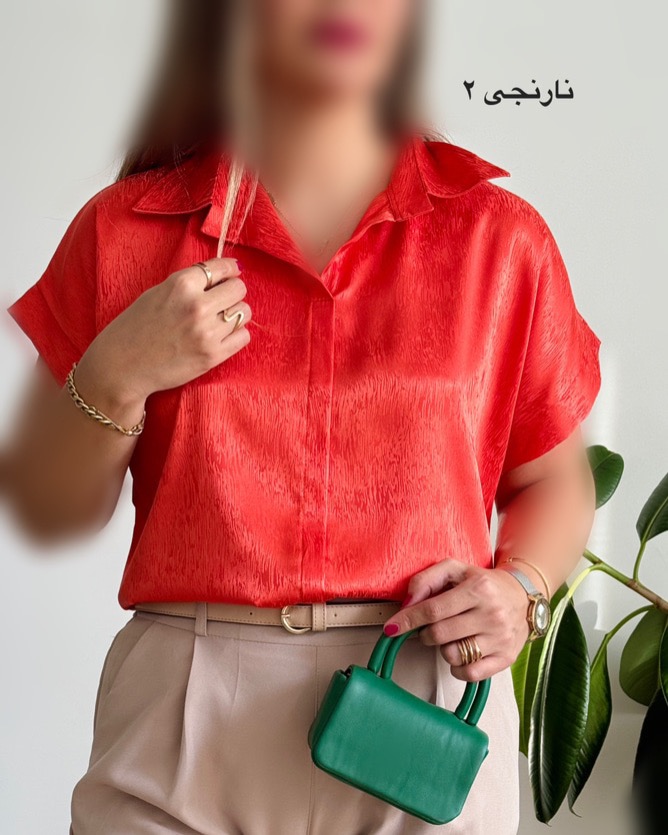 شومیز-آستین-کوتاه-ساتن-5